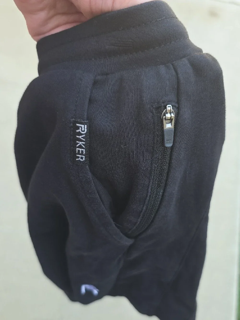 Ryker Black Athletic Shorts 100% Organic Cotton Inner Layer 100% Merino Wool SML
